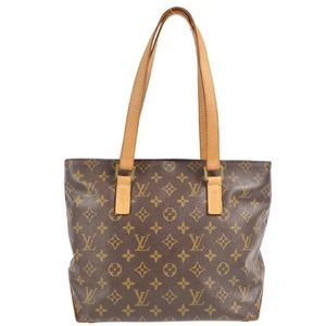Authentic Louis Vuitton Cabas Piano Shoulder Bag Tote Handbag. Dust bag